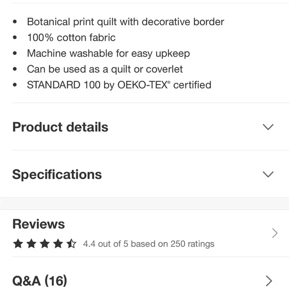 Studio McGee Decorated Border Cotton Slub Print Quilt , Light Teal Green - Picture 14 of 16